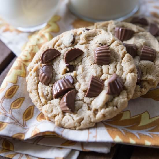Giant Reese’s Peanut Butter Cookies