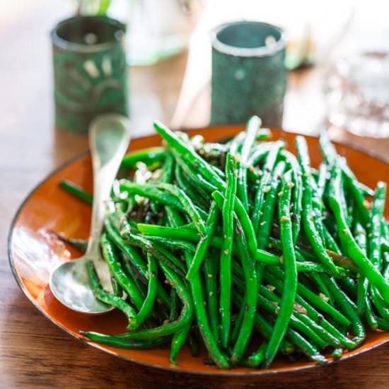 Simple Skillet Green Beans