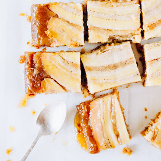Upside Down Banana Cake