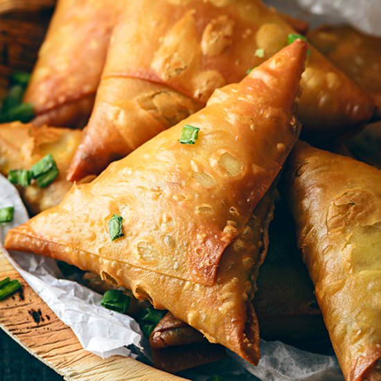 Chinese Chicken-Noodles Samosa