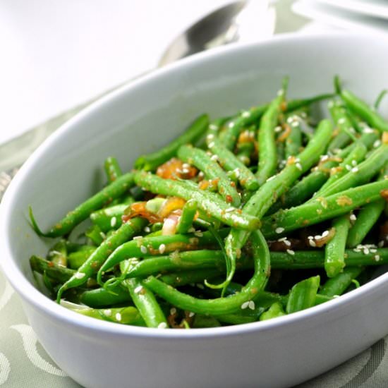 Sesame Ginger Green Beans