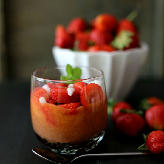 Strawberry Mango Coconut Smoothie
