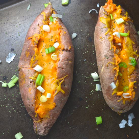 Chipotle Twice Baked Sweet Potatoes