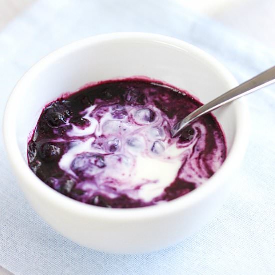 3 Ingredient Blueberry Soup