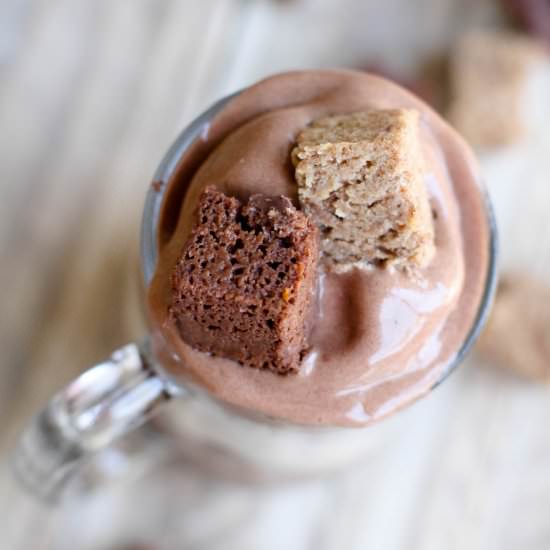Chocolate + Vanilla Cake Parfait