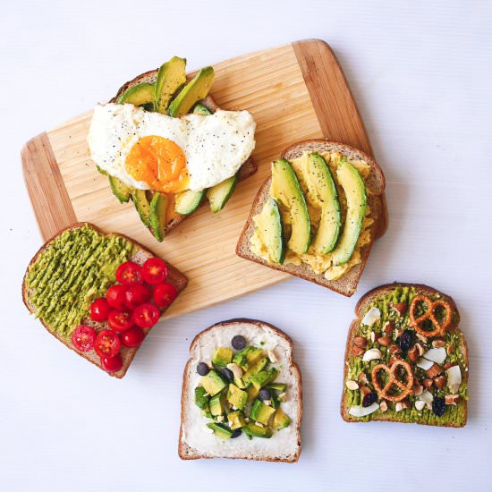 Avocado Variety Toasts