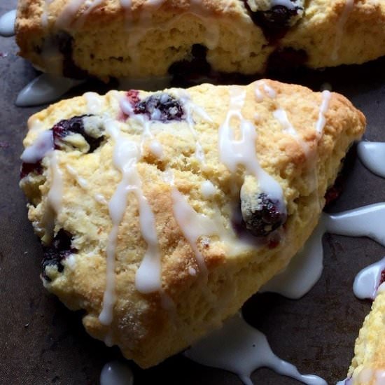 Blueberry Cornmeal Scones
