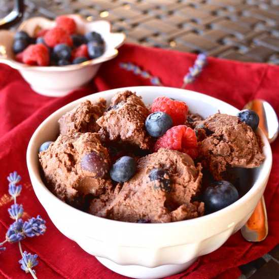 Double Berry Chocolate Ice Cream