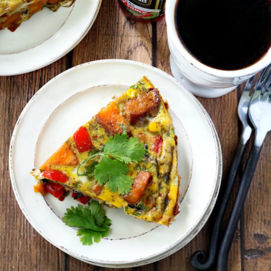 Sweet Potato Black Bean Frittata