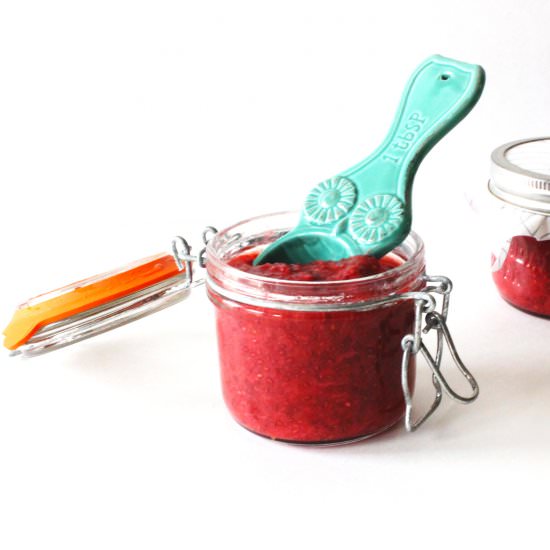Strawberry Rhubarb Chia Jam