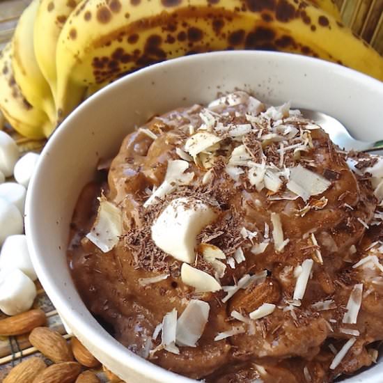 Rocky Road Banana Nice Cream