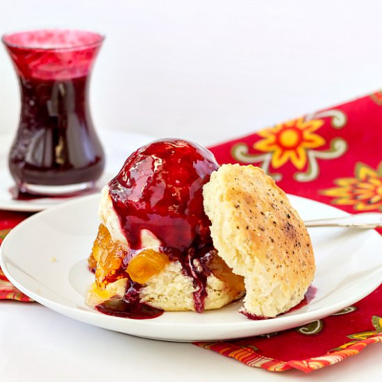 Berry Chambord Ice Cream Topping