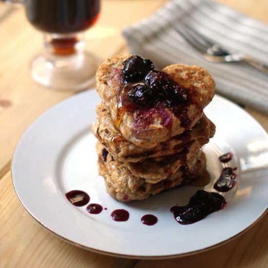 Whole Wheat White Bean Pancakes