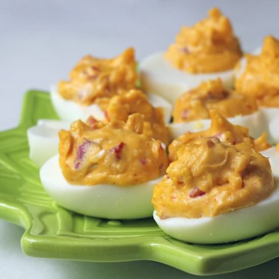 Pimento Cheese Deviled Eggs