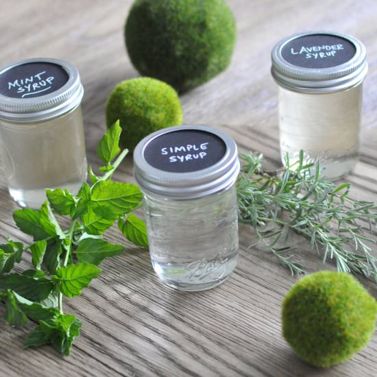 Herb-Infused Simple Syrups