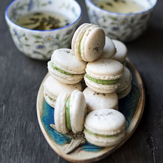 Jasmine Green Tea Macarons