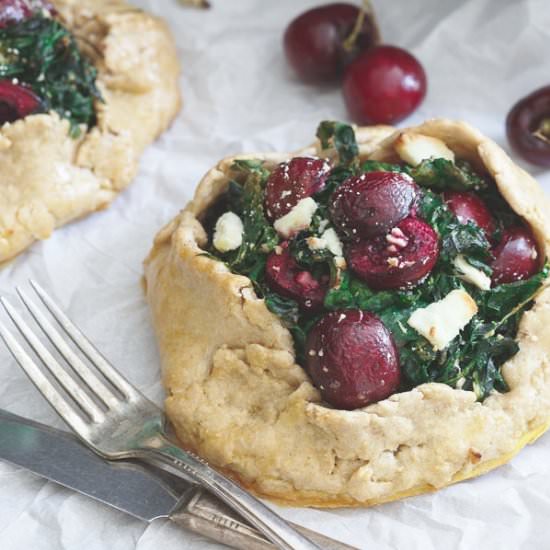 Mini Kale & Cherry Galettes