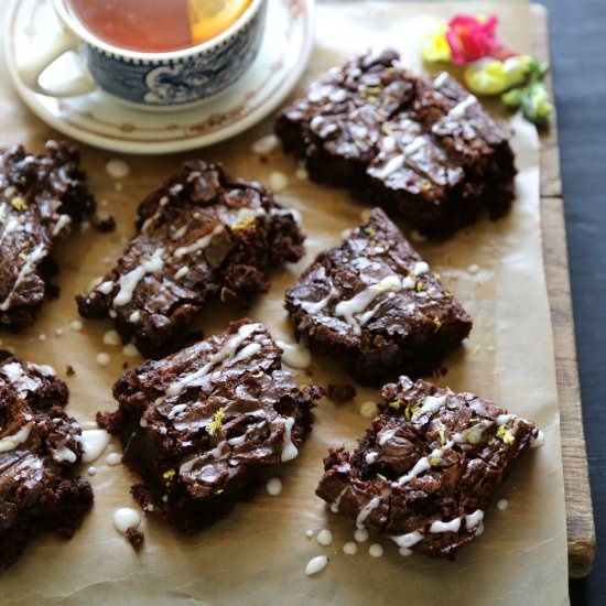 Earl Grey Chocolate Brownies
