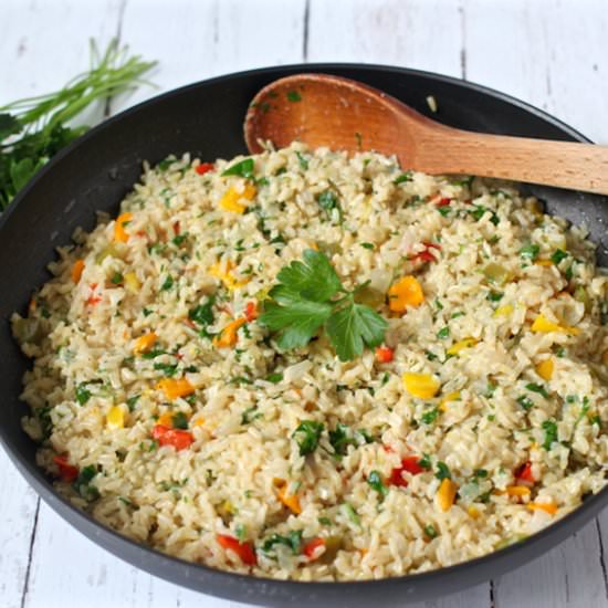 Confetti brown rice