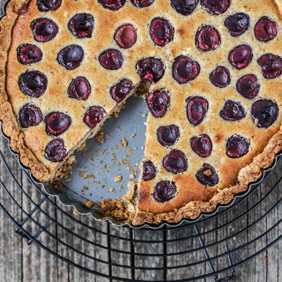 Cherry & mixed Nut Frangipane Tart
