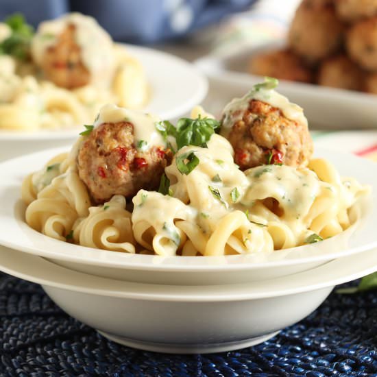 Ricotta Meatballs with Sun-Dried To