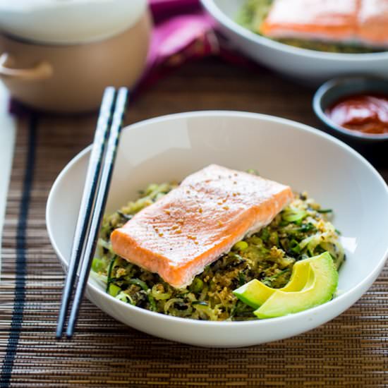 Paleo Spicy Salmon Sushi Bowls