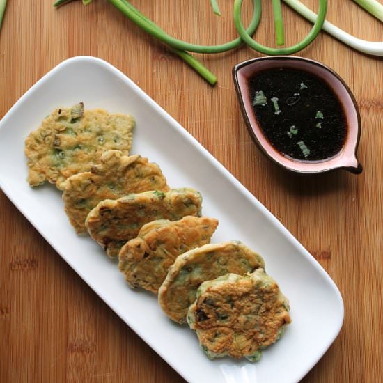 Garlic Scapes and Scallion Fritters