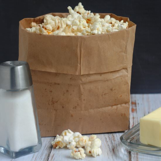 Homemade Microwave Popcorn