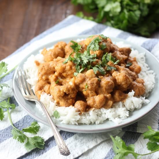 Cauliflower Chickpea Tikka Masala