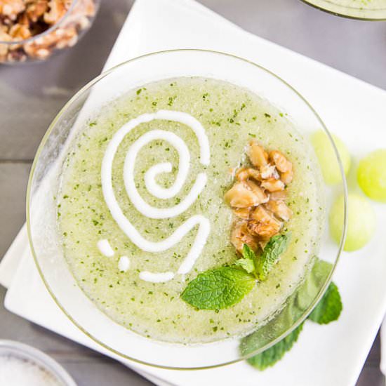 Chilled Honeydew & Champagne Soup