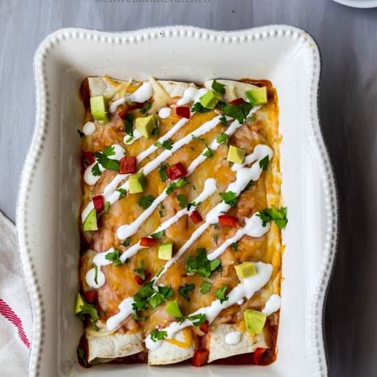 Black Bean and Cheese Enchiladas