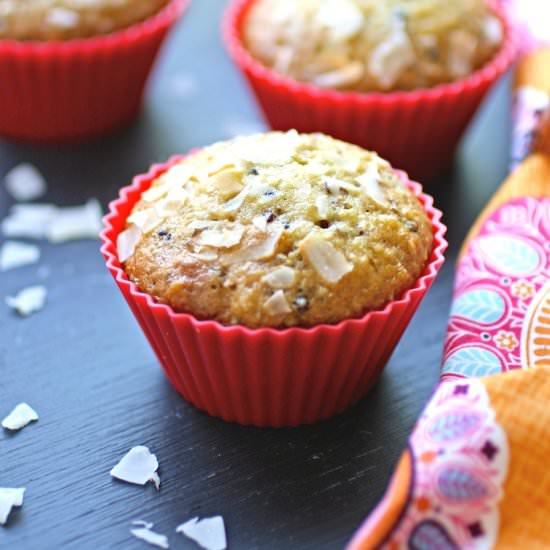 Quinoa, Coconut & Date Muffins