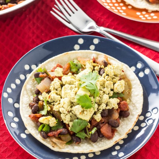 Tofu scramble rancheros