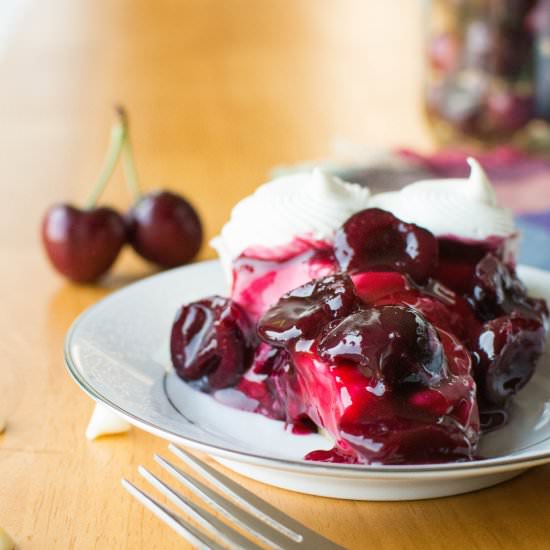 White Chocolate Cherry Cream Pie