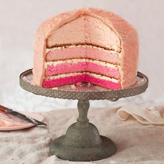 Pink Ombre Cake