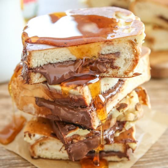 Nutella French Toast Pancakes