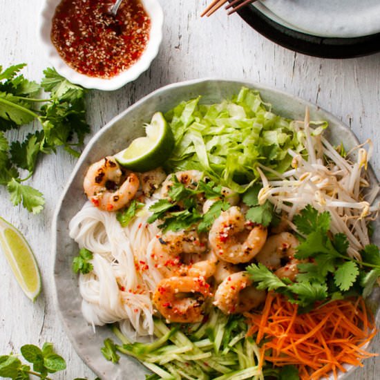 Vietnamese Shrimp Noodle Salad