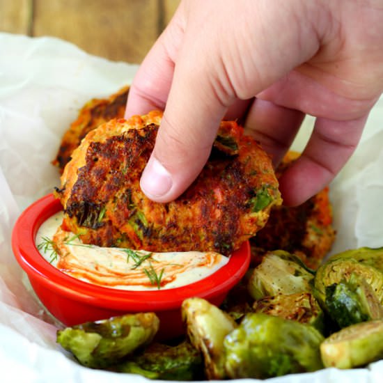 Sweet Potato Salmon Cakes
