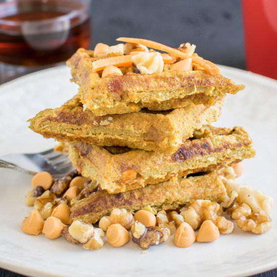 Butterscotch Carrot Millet Waffles