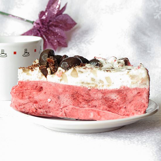 Strawberry Banana Ice Cream Cake
