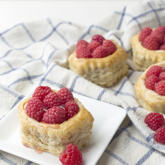 Raspberry Brie Galettes