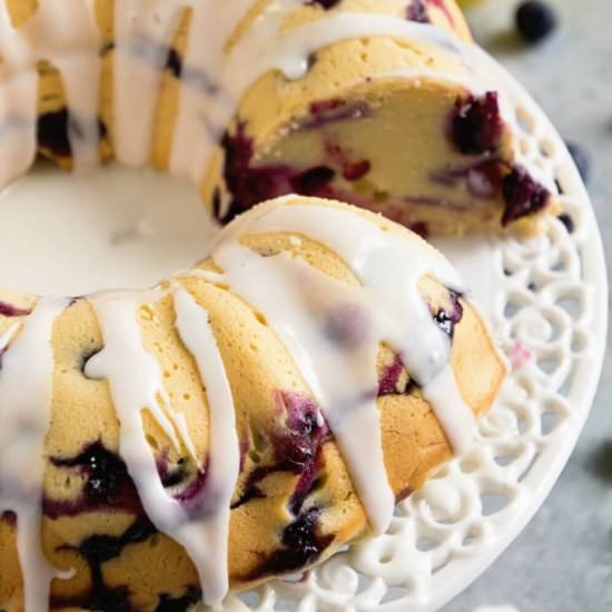 Blueberry Lemon Pound Cake