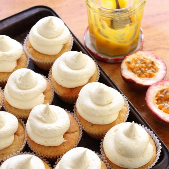 Gluten Free Passionfruit Cupcakes