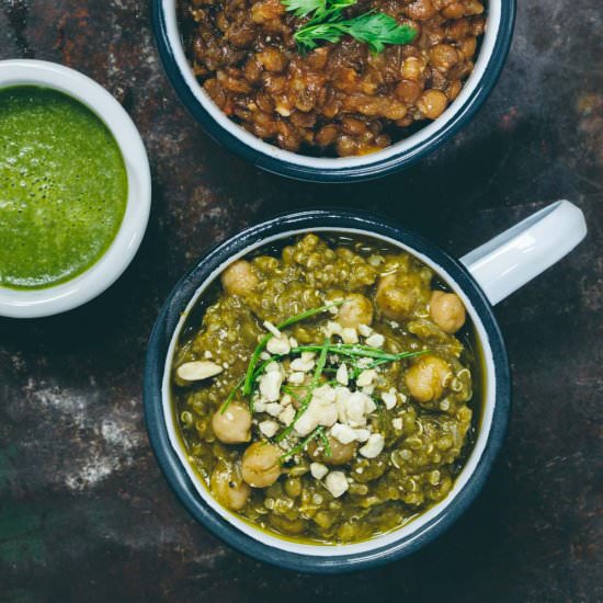 Vegan Chickpea Spinach Stew