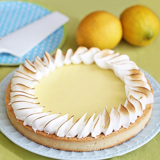 Refreshing Lemon-Mint Tart