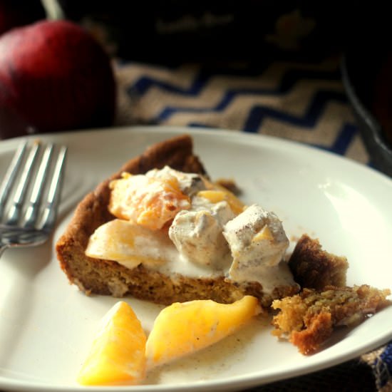 Peaches and Cream Cookie Pie