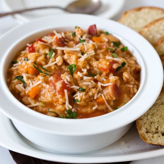 Pressure Cooker Risotto Bolognese