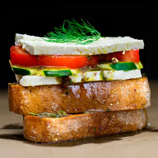 Greek Salad Sandwich