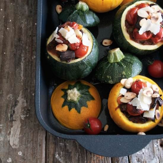 Delicious Stuffed Zucchini’s (vegan)