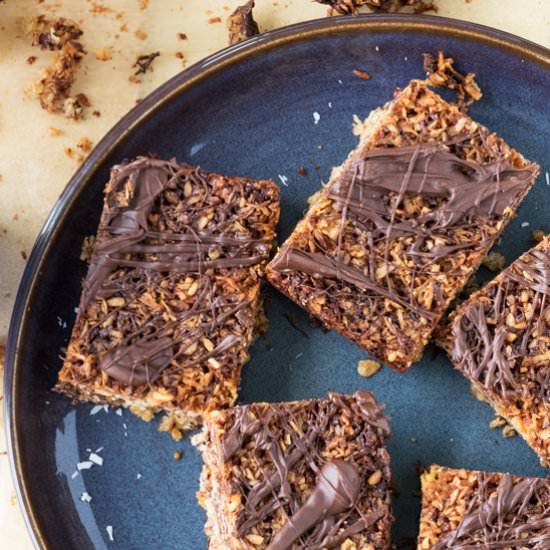 Coconut Chocolate Flapjacks